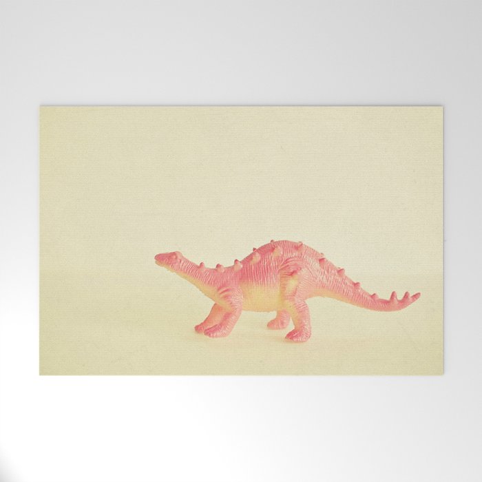 Pink Dinosaur Welcome Mat Gallery Image 1