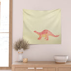 Pink Dinosaur Wall Tapestry Gallery Image 2