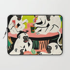 Game Weekend, Monkey Pastel Tropical Playing Cards, Fun Eclectic Party Drinks Alcohol Jungle, Wild Animals Friends Hangout Painting Laptop Sleeve Gallery Image 1
