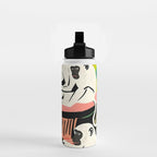 Game Weekend, Monkey Pastel Tropical Playing Cards, Fun Eclectic Party Drinks Alcohol Jungle, Wild Animals Friends Hangout Painting Water Bottle Gallery Image 2