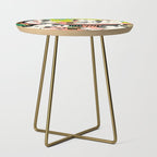 Game Weekend, Monkey Pastel Tropical Playing Cards, Fun Eclectic Party Drinks Alcohol Jungle, Wild Animals Friends Hangout Painting Side Table Gallery Image 1