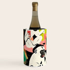 Game Weekend, Monkey Pastel Tropical Playing Cards, Fun Eclectic Party Drinks Alcohol Jungle, Wild Animals Friends Hangout Painting Wine Chiller Gallery Image 2