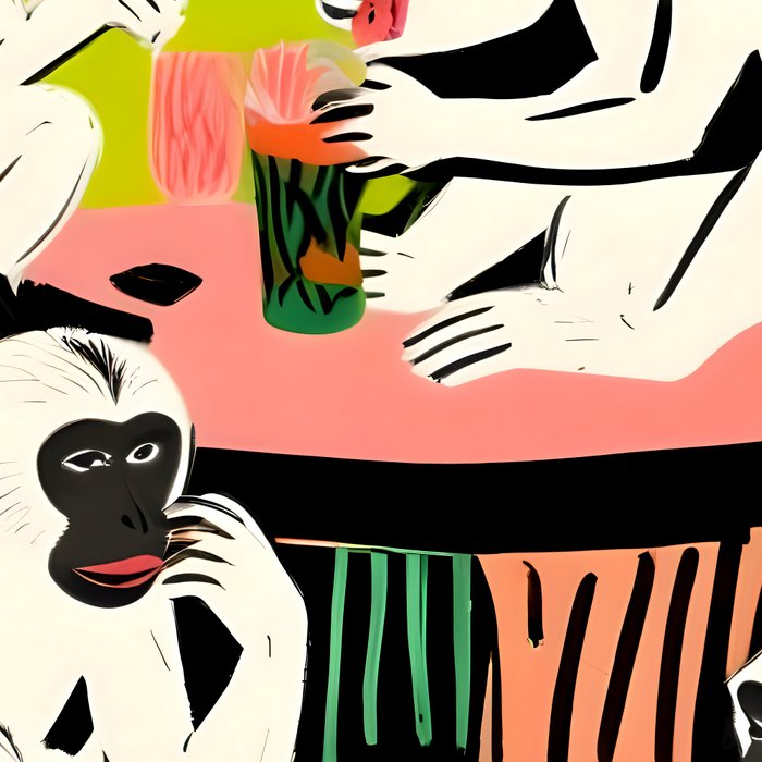 Game Weekend, Monkey Pastel Tropical Playing Cards, Fun Eclectic Party Drinks Alcohol Jungle, Wild Animals Friends Hangout Painting Coffee Mug Gallery Image 2