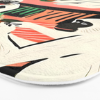 Game Weekend, Monkey Pastel Tropical Playing Cards, Fun Eclectic Party Drinks Alcohol Jungle, Wild Animals Friends Hangout Painting Bath Mat Gallery Image 3