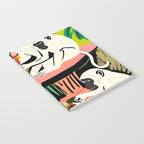 Game Weekend, Monkey Pastel Tropical Playing Cards, Fun Eclectic Party Drinks Alcohol Jungle, Wild Animals Friends Hangout Painting Notebook Gallery Image 2