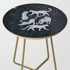 White leopards in space  Side Table Gallery Image 2