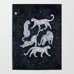 White leopards in space  Poster Gallery Image 4