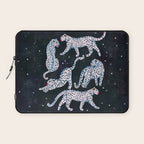 White leopards in space  Laptop Sleeve Gallery Image 1