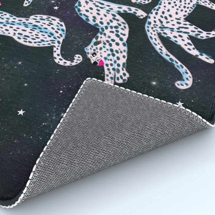 White leopards in space  Rug Gallery Image 4