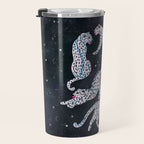 White leopards in space  Travel Mug Gallery Image 3