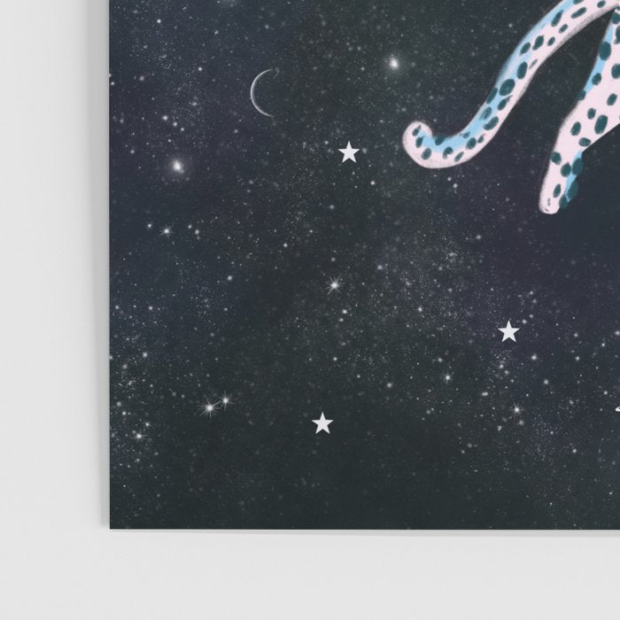 White leopards in space  Poster Gallery Image 3