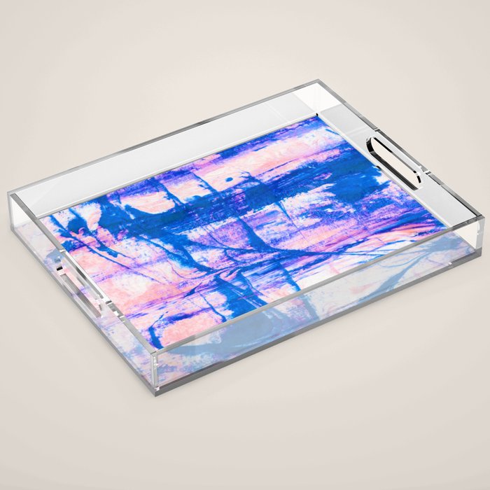 modern tie dye Acrylic Tray Gallery Image 1