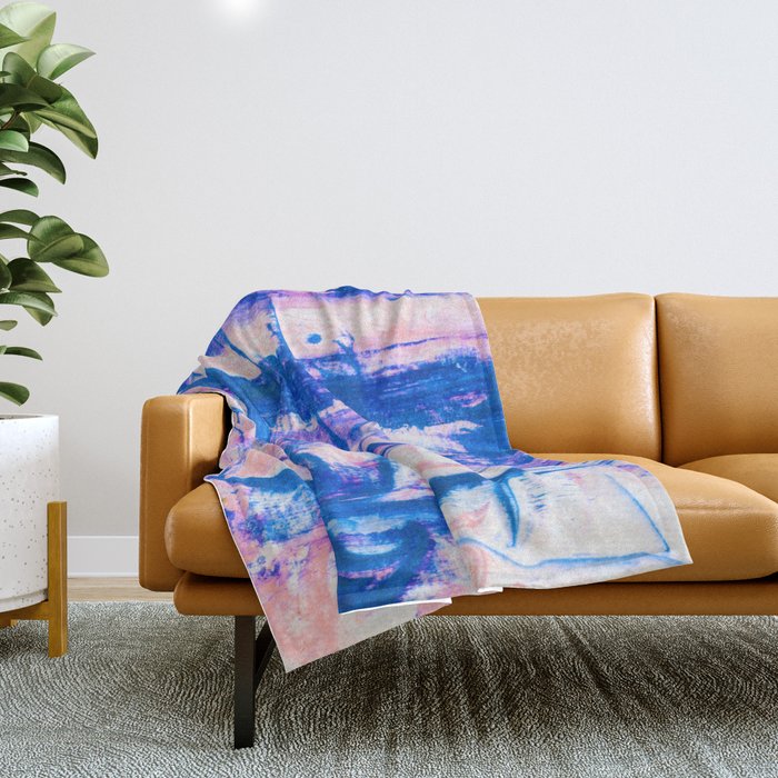 modern tie dye Throw Blanket Gallery Image 1