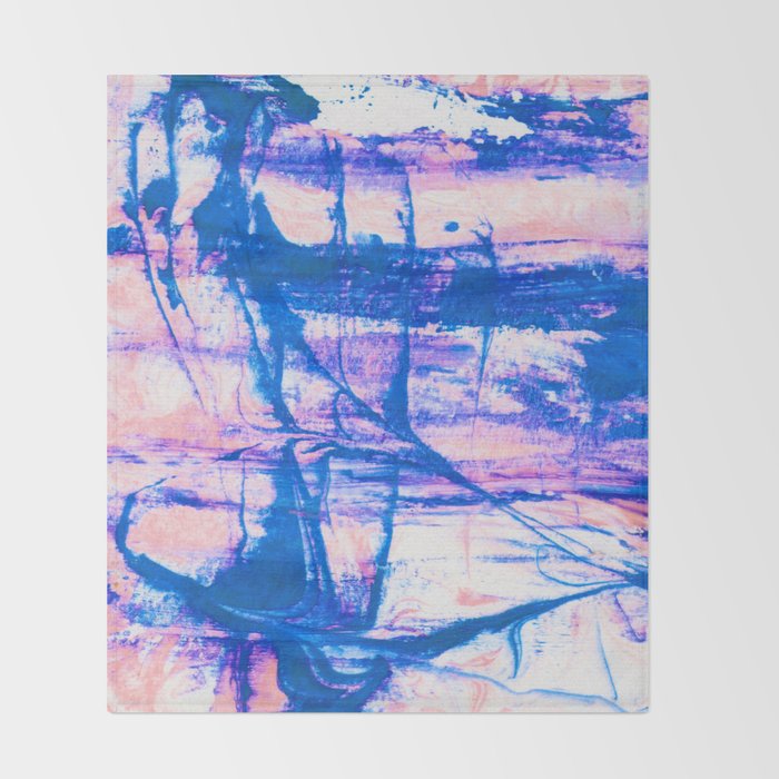 modern tie dye Throw Blanket Gallery Image 2