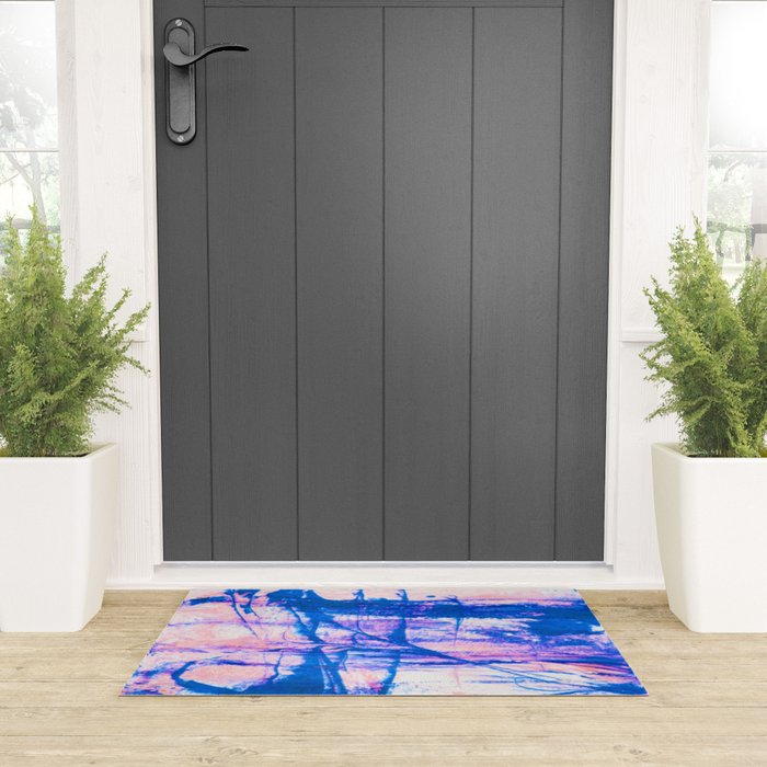 modern tie dye Welcome Mat Gallery Image 3
