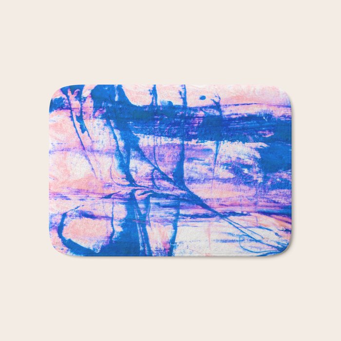 modern tie dye Bath Mat Gallery Image 1