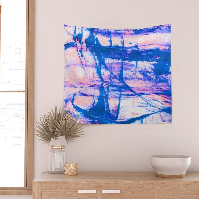 modern tie dye Wall Tapestry Gallery Image 2