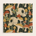 Death Mushrooms Wood Wall Art Gallery Image 1