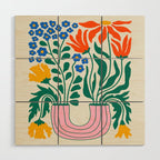 Flower Market 04: Madrid Wood Wall Art Gallery Image 1