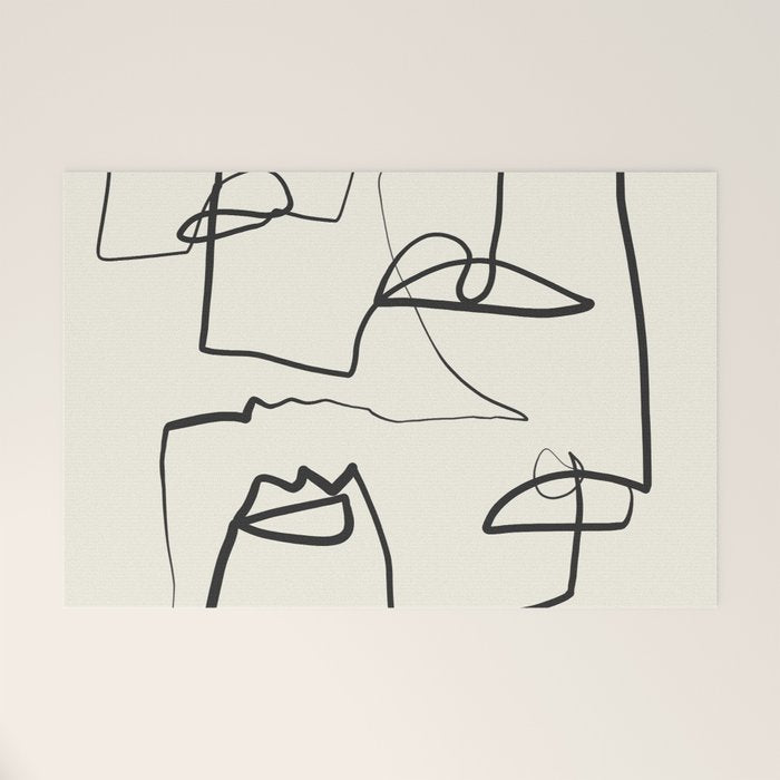 Abstract line art 12 Welcome Mat Gallery Image 1