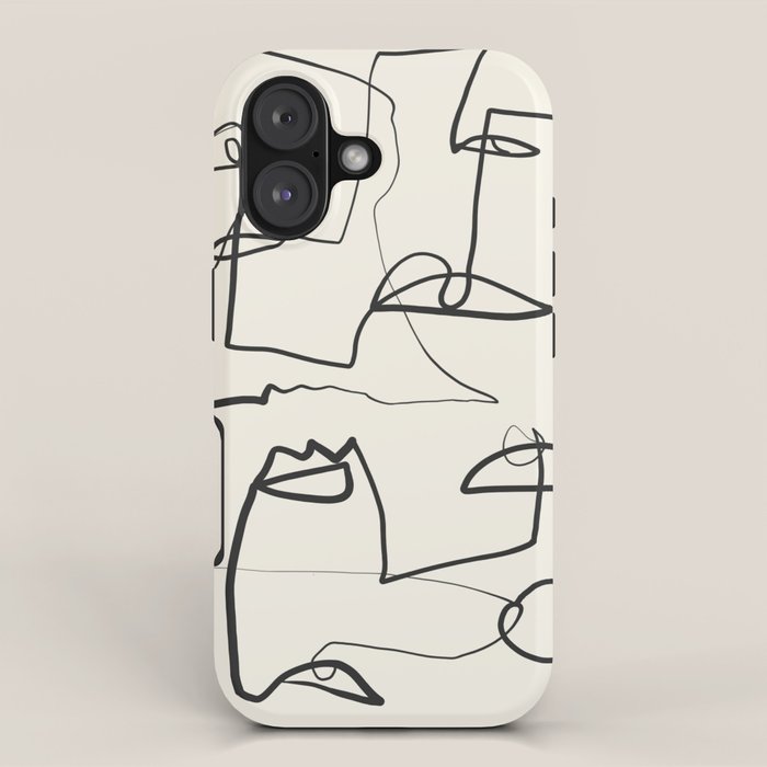 Abstract line art 12 iPhone Case Gallery Image 1