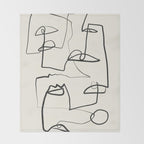 Abstract line art 12 Throw Blanket Gallery Image 2