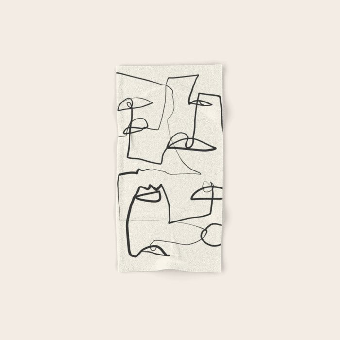 Abstract line art 12 Towels Gallery Image 1