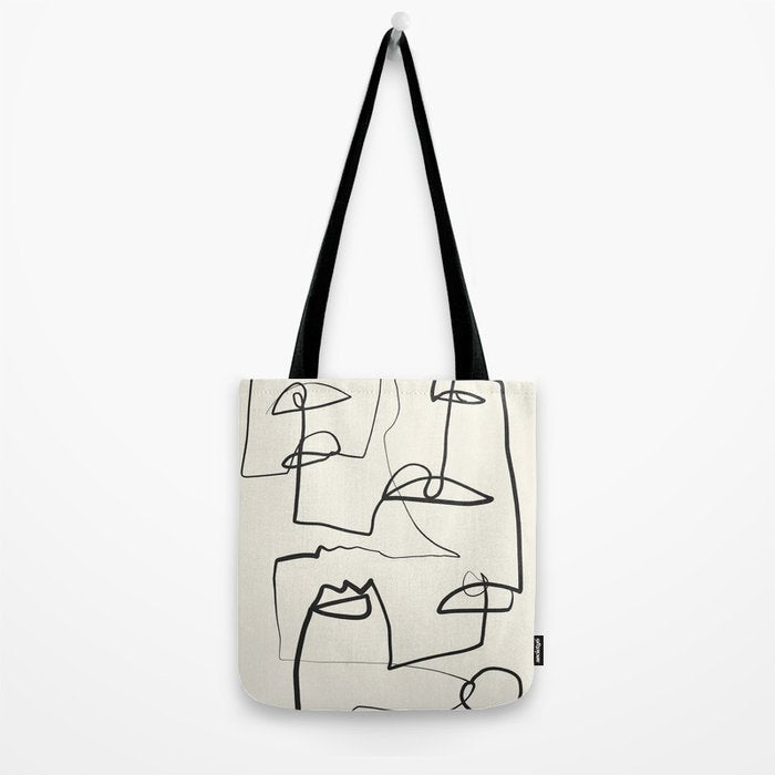 Abstract line art 12 Tote Bag Gallery Image 2