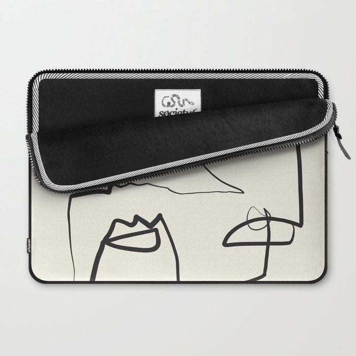 Abstract line art 12 Laptop Sleeve Gallery Image 2