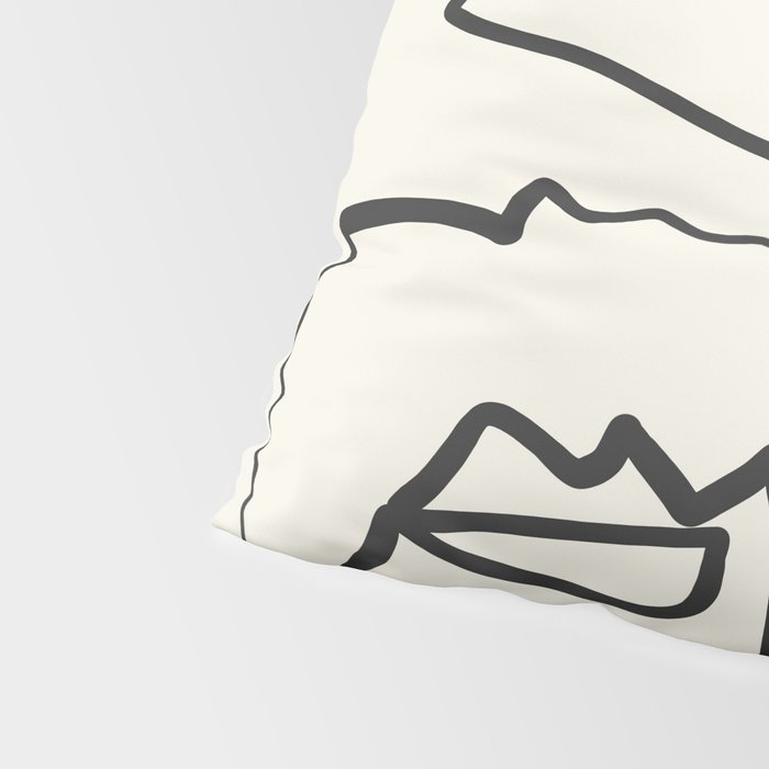 Abstract line art 12 Pillow Sham Gallery Image 4