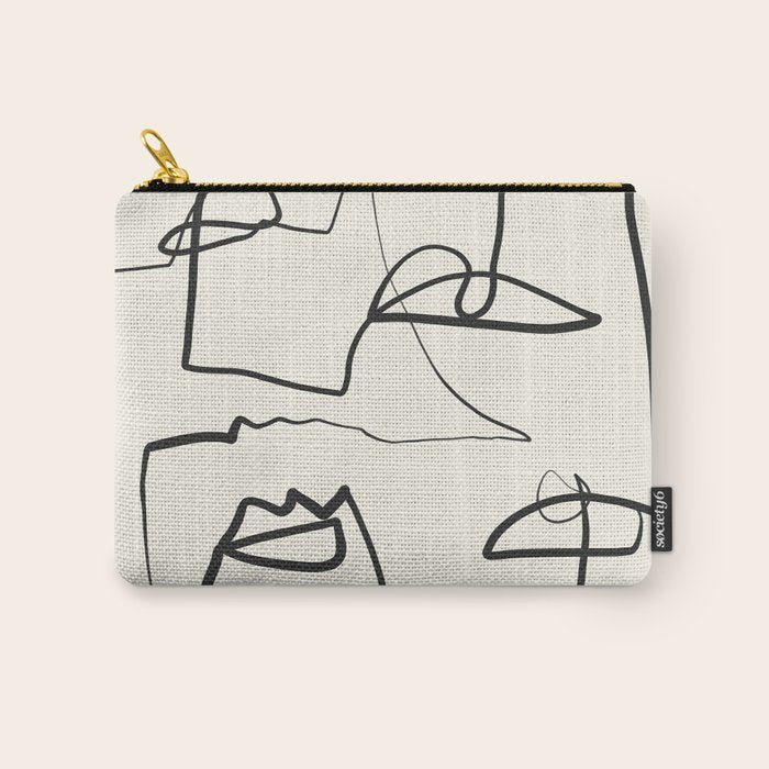 Abstract line art 12 Carry All Pouch Gallery Image 1