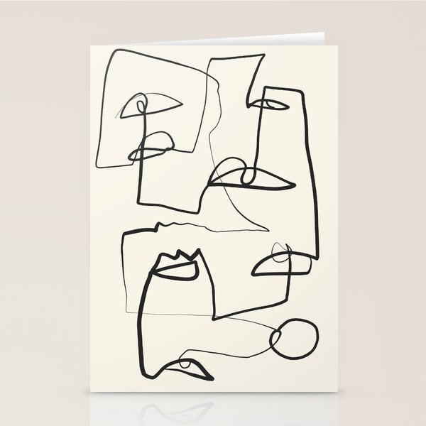 Abstract line art 12 Stationery Card Gallery Image 2