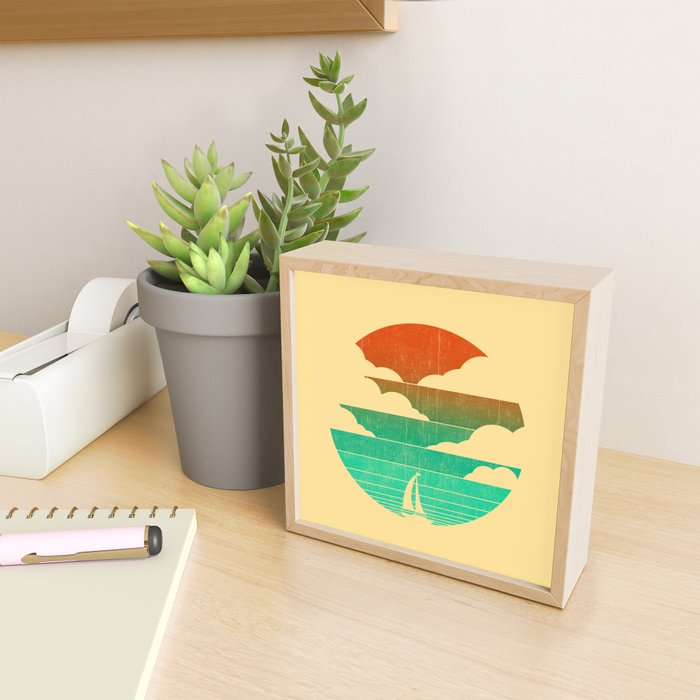 Go West (sail away in my boat) Mini Art Print Gallery Image 2