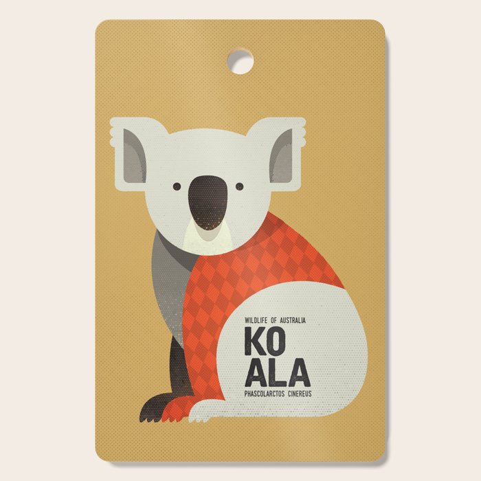 Hello Koala Cutting Board Gallery Image 1