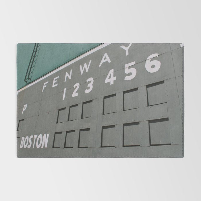 Fenwall -- Boston Fenway Park Wall, Green Monster, Red Sox Rug Gallery Image 2
