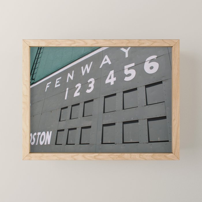 Fenwall -- Boston Fenway Park Wall, Green Monster, Red Sox Mini Art Print Gallery Image 1