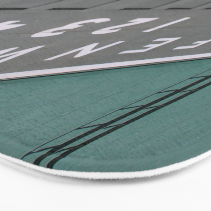 Fenwall -- Boston Fenway Park Wall, Green Monster, Red Sox Bath Mat Gallery Image 3