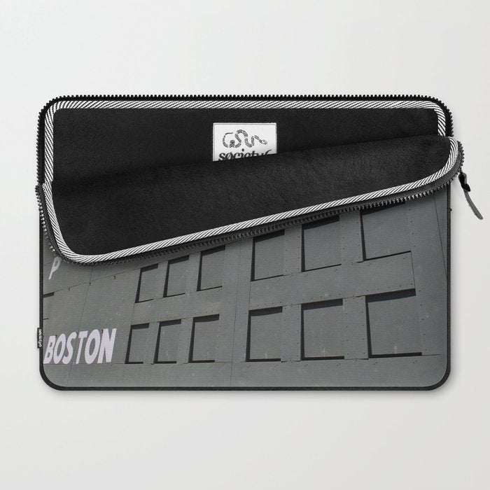 Fenwall -- Boston Fenway Park Wall, Green Monster, Red Sox Laptop Sleeve Gallery Image 2