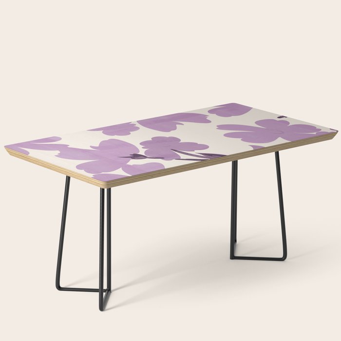 Gentle Purple Flowers Coffee Table Gallery Image 1