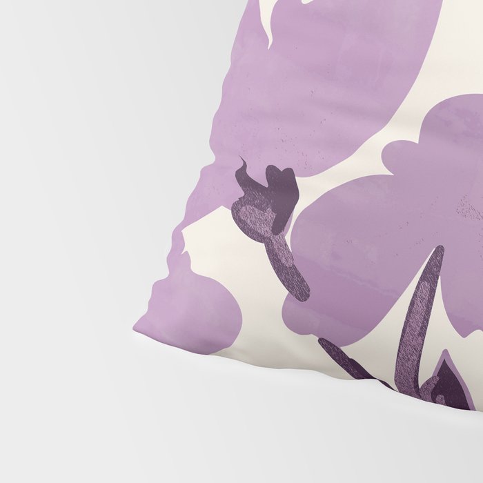 Gentle Purple Flowers Pillow Sham Gallery Image 4