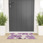 Gentle Purple Flowers Welcome Mat Gallery Image 3