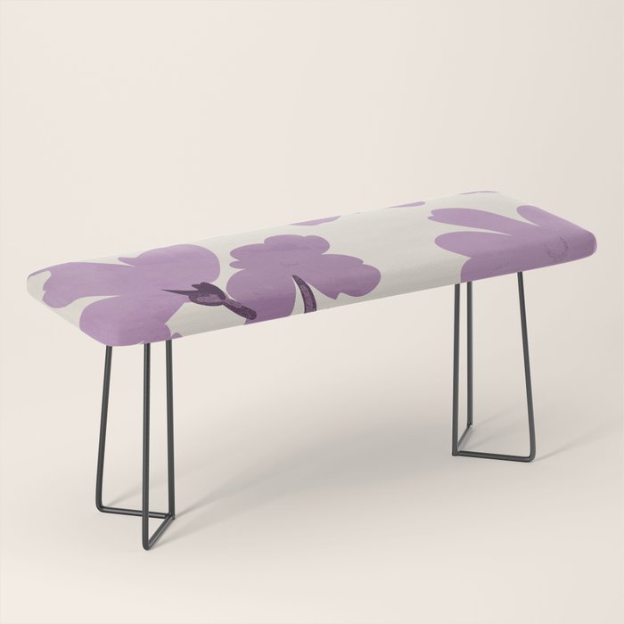 Gentle Purple Flowers Bench Gallery Image 1