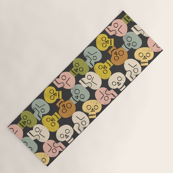 Happy Skulls Yoga Mat Gallery Image 1