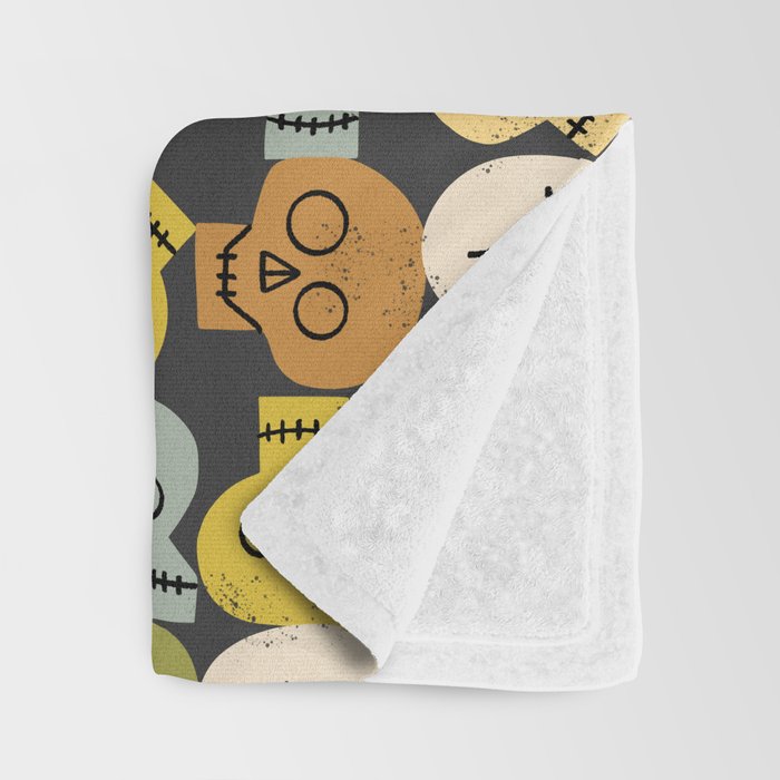 Happy Skulls Throw Blanket Gallery Image 3