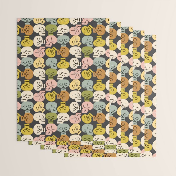 Happy Skulls Wrapping Paper Gallery Image 3