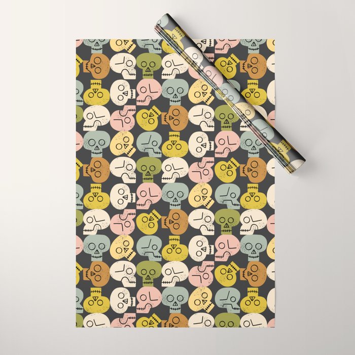 Happy Skulls Wrapping Paper Gallery Image 1