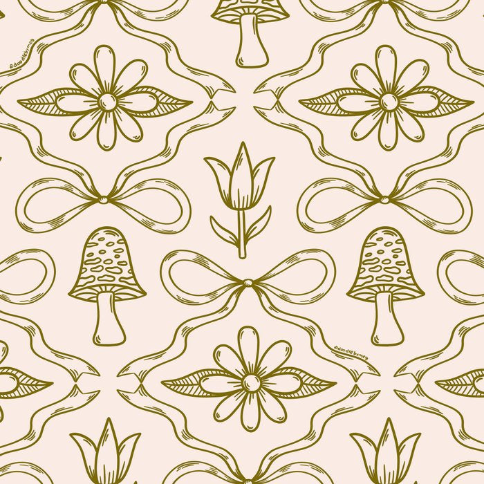 Spring Toile Print in Green Coffee Mug Gallery Image 2