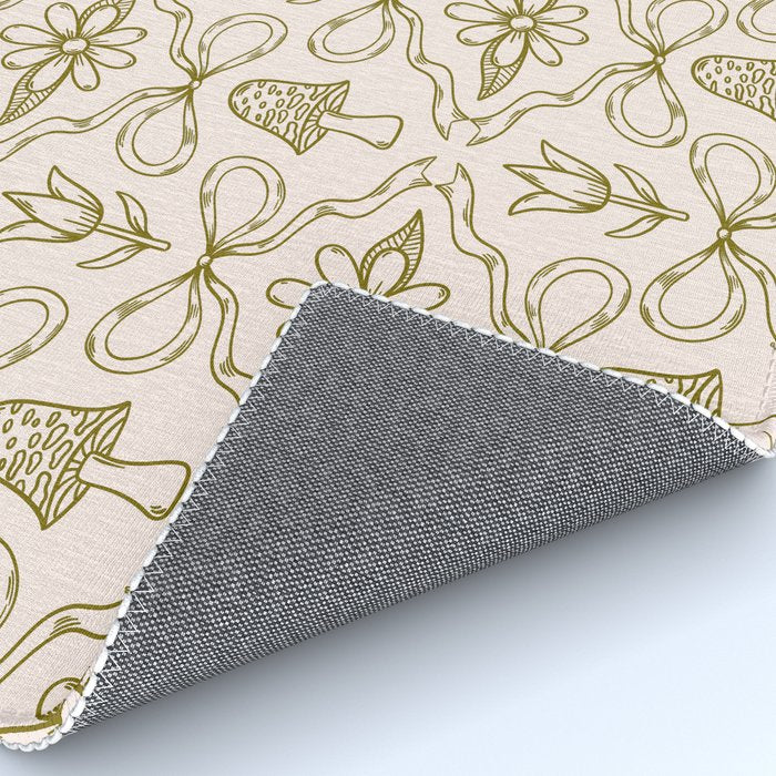Spring Toile Print in Green Rug Gallery Image 4