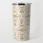 Spring Toile Print in Green Travel Mug Gallery Image 1