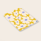 Retro Daisy - yellow, white and purple  Notebook Gallery Image 3